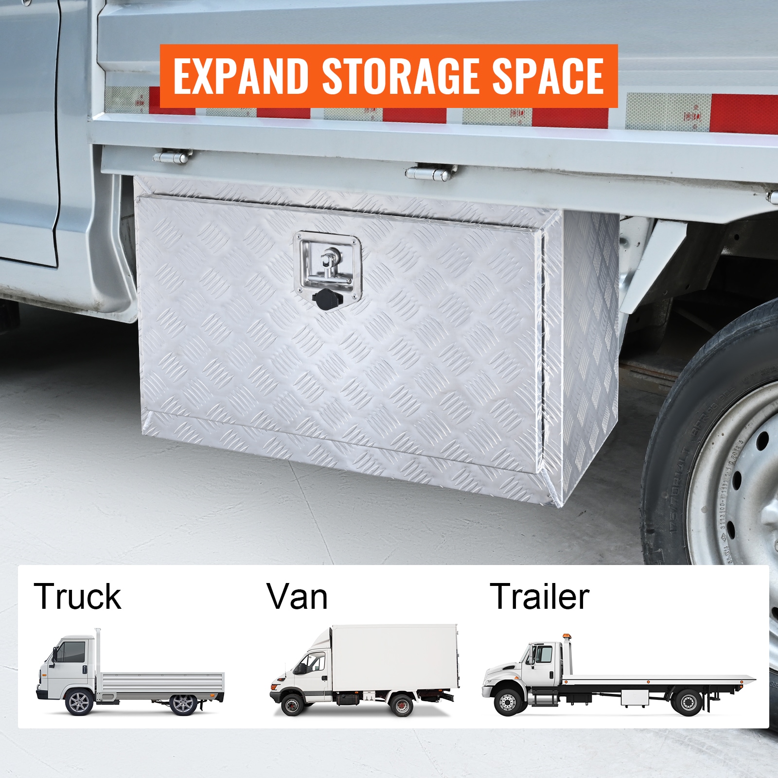 Heavy Duty Aluminium Truck Tool Box With Lock For Pickup And Trailer_voghion.com